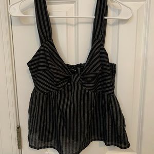 Striped Babydoll Top